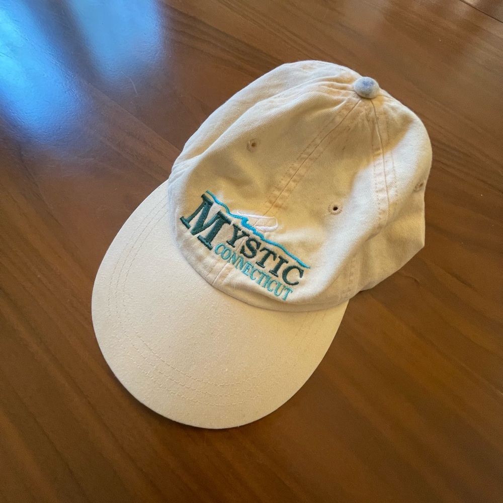 Mystic Connecticut Beige/Yellow Cap Dad Hat
